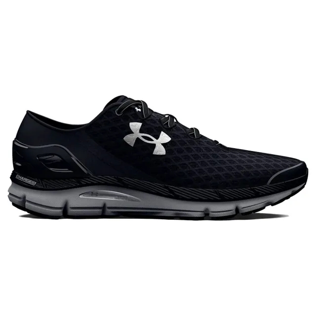 Unisex  Under Armour  SpeedForm® Gemini Running Shoes Black / White / Black 8