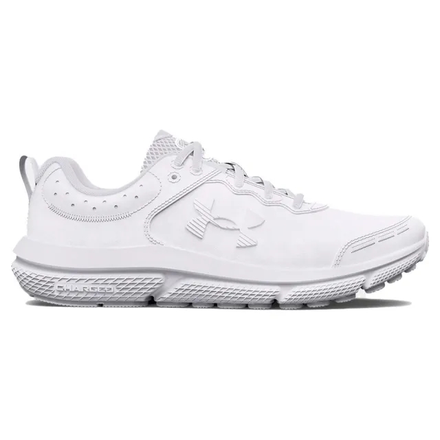 Boys' Grade School  Under Armour  Assert 10 Uniform Synthetic Running Shoes White / White / White 3