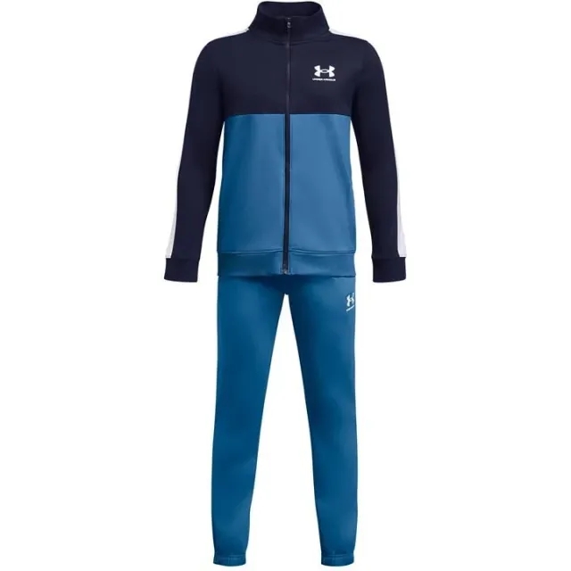 Under Armour Junior Colour Block Knit Tracksuit - Blue - Size XL/B - Blue