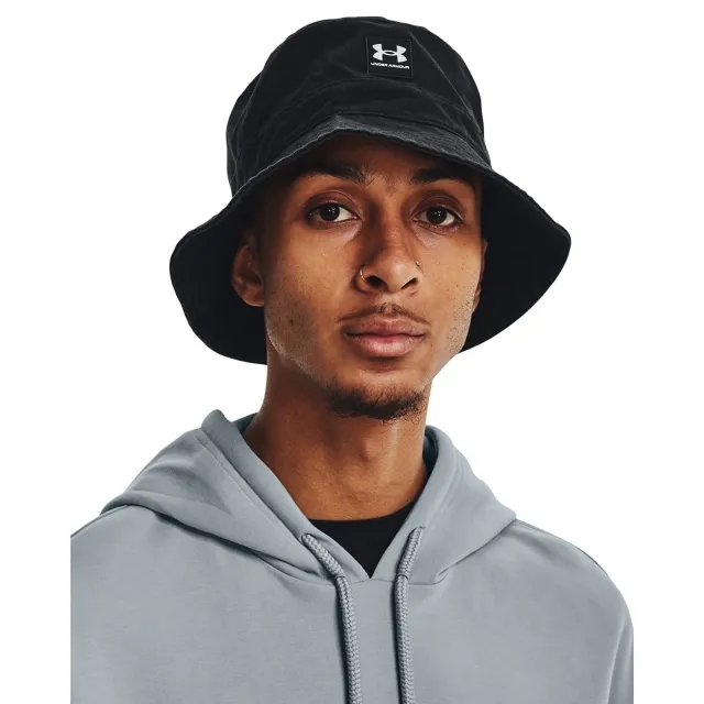 Men's  Under Armour  Branded Bucket Hat Black / White M/L