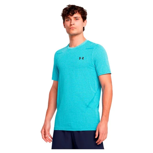 Under Armour Seamless Short Sleeve Mens - Blue