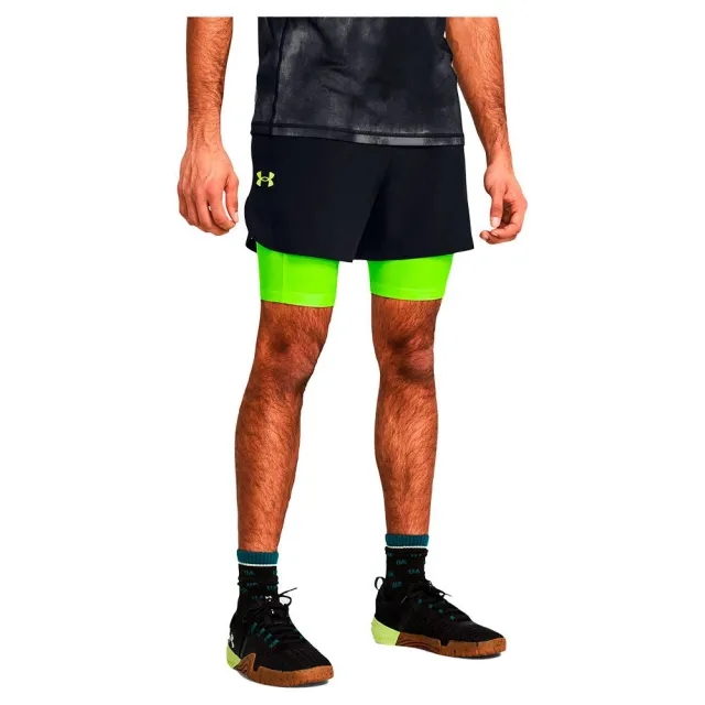 Under Armour Peak Woven 2-in-1 Shorts  - Black