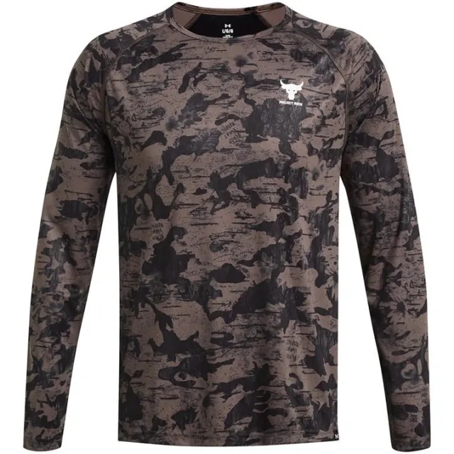Under Armour Men's Project Rock Iso-Chill Long Sleeve Fresh Clay / White XXL