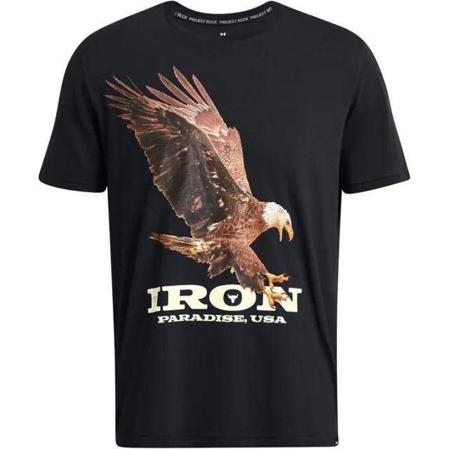 Under Armour Men's Project Rock Eagle Graphic Short Sleeve Black / Silt XL