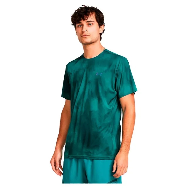Under Armour Armour Vanish Elite Vent Prtd Ss Gym Top Mens - Blue