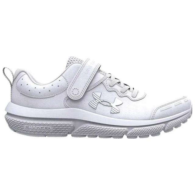 Boys' Pre-School  Under Armour  Assert 10 AC Uniform Synthetic Running Shoes White / White / White 12.5
