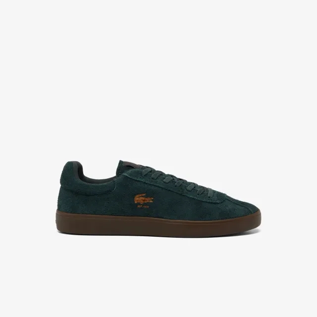 Lacoste Men's Baseshot Suede Sneakers - Dark Green / Dark Gum