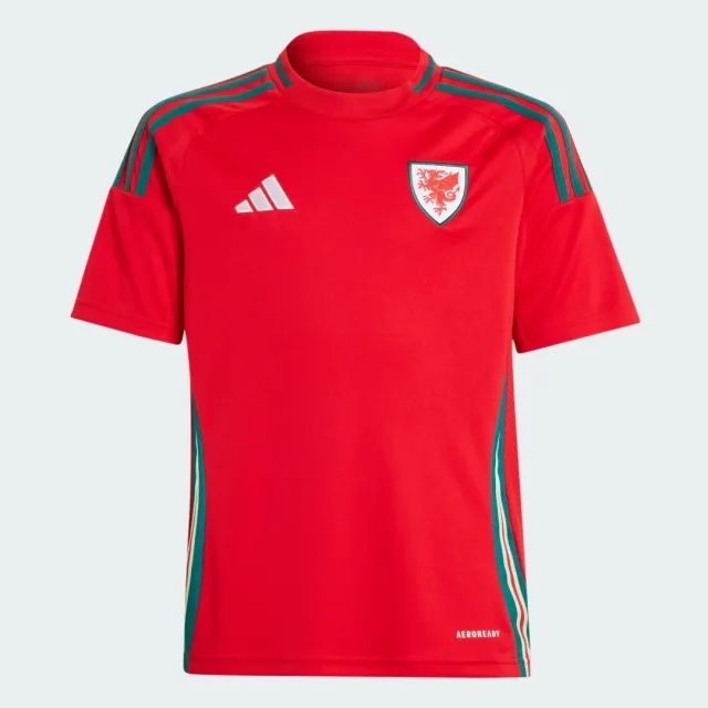 adidas Wales Kids SS Home Shirt 2024