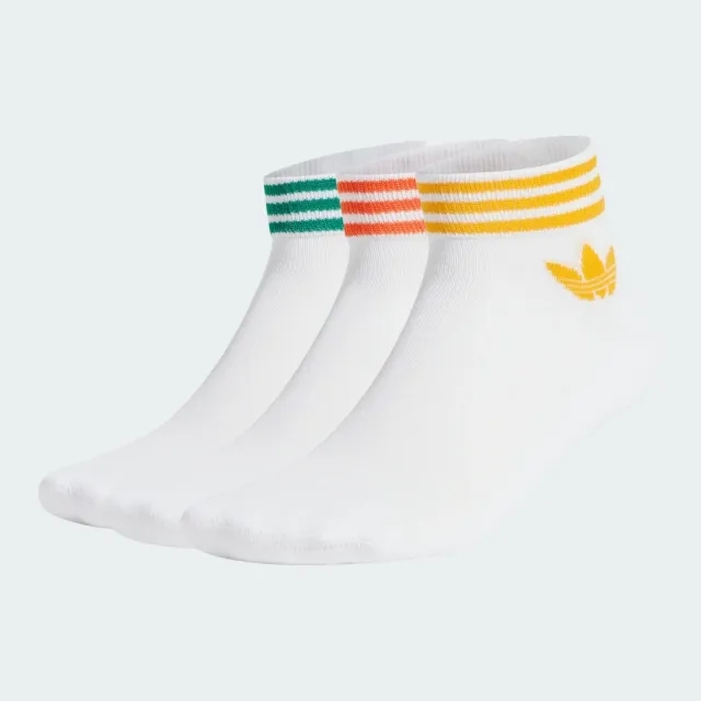 Adidas Ankle 3 Pack Unisex Socks - White