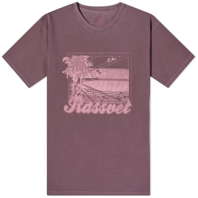 RASSVET Men's Miami T-Shirt Burgundy