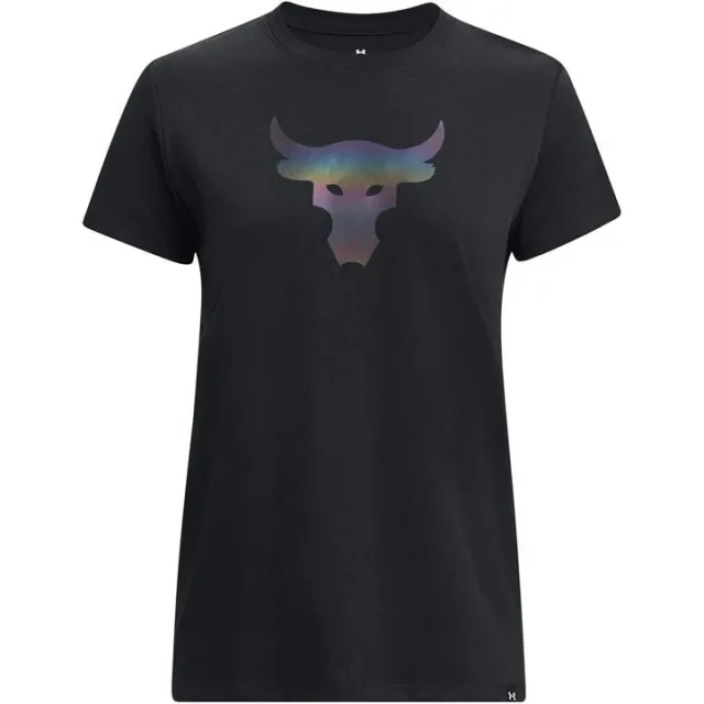 Under Armour Armour Pjt Rck Nght Shft Ss Hw Q4 Gym Top Womens - Black