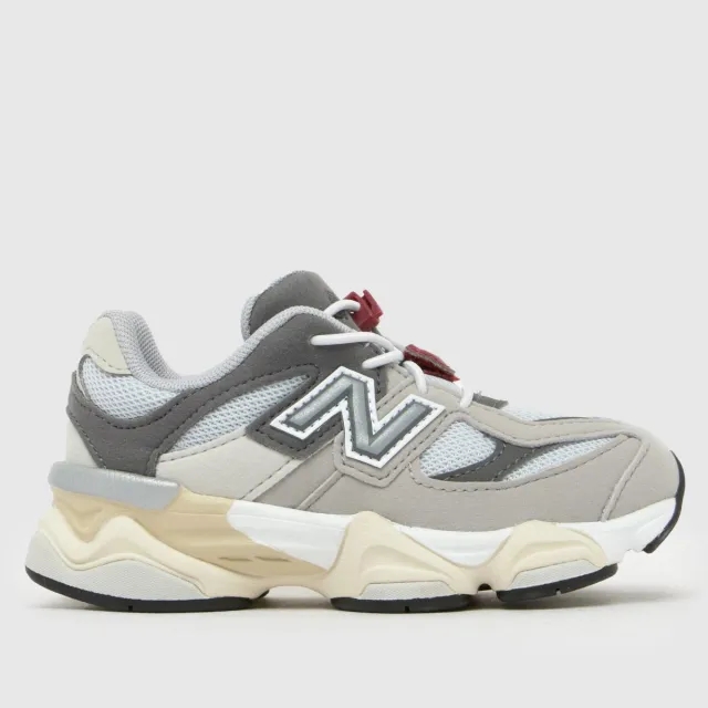 New Balance Infants' 9060 in Grey Synthetic