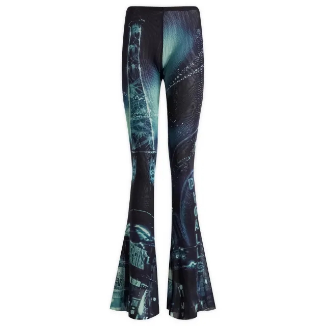 Jean Paul Gaultier Women's Pigalle Print Mesh Trousers Multi