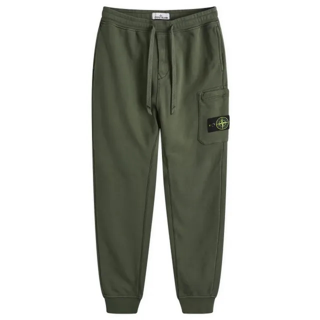 Stone Island Men's Cotton Fleece Garment Dyed Pocket Jogger Musk