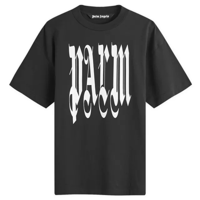 Palm Angels Gothic Palm Cotton T-Shirt