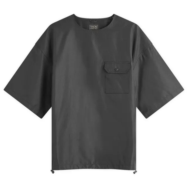 Taion Men's Military Half Sleeve T-Shirt Black