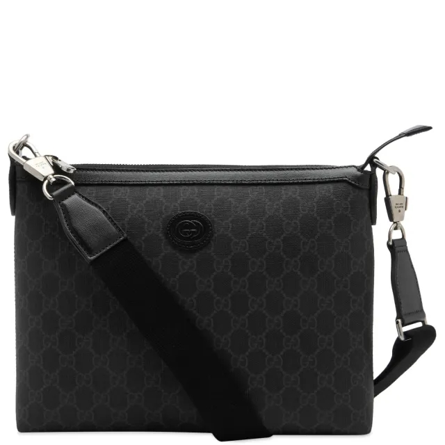 Gucci Men's GG Supreme Shoulder Bag Black