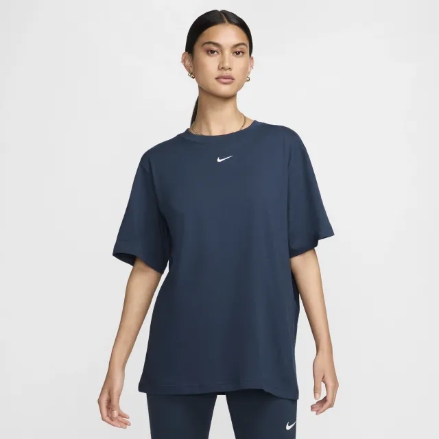 Nike Sportswear Essential Women's T-Shirt - Armoury Navy - Organic Cotton Minimum