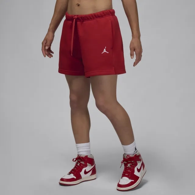 Nike Jordan Brooklyn Fleece Women's Shorts - Red - Cotton/Polyester