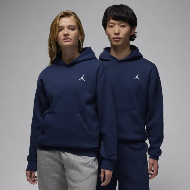Nike Jordan Brooklyn Fleece Men's Pullover Hoodie - Blue - Fleece