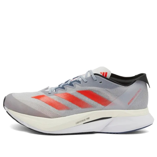 adidas Adizero Boston 12 Competition Running Shoe Men - Grey, Orange