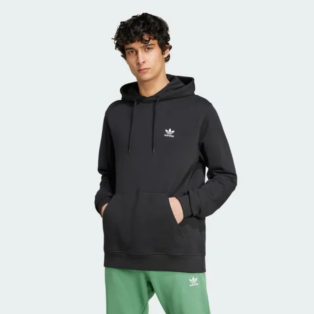 adidas Originals Trefoil Essentials Hoodie - Black - Size XL - Black