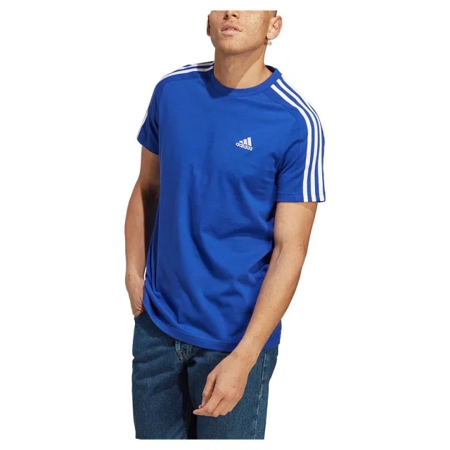 adidas  M 3S SJ T  men's T shirt in Blue