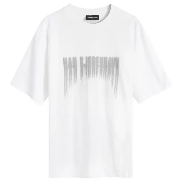 Han Kjobenhavn Men's Faded Logo Boxy T-Shirt White