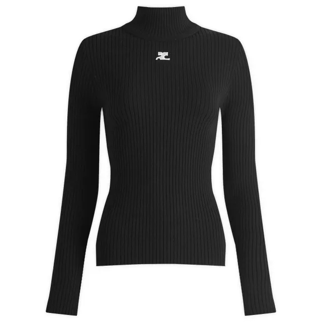 Courrèges Women's Reedition Knit Jumper Black