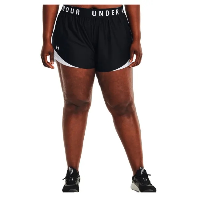 Women's  Under Armour  Play Up 3.0 Shorts Black / White / White 3X