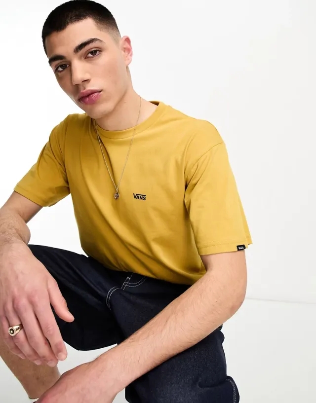 Vans left chest logo in gold