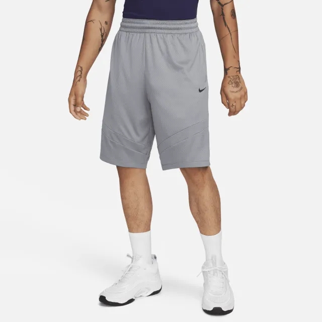 Nike Basketball Icon 11in swoosh logo shorts in grey