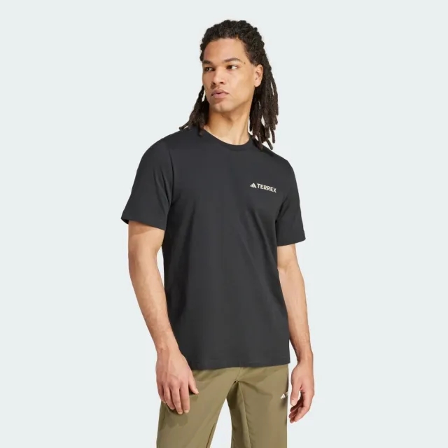 adidas Terrex Back Graphic t-shirt in black
