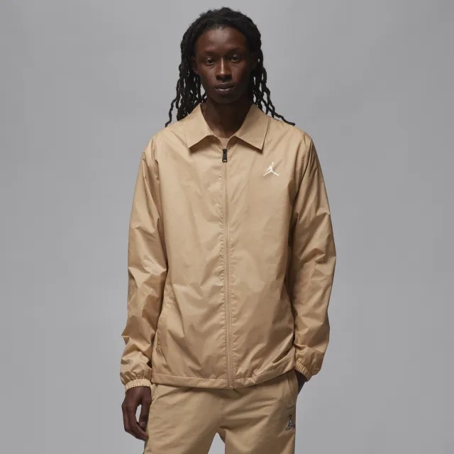Nike Jordan Jordan Mvp Flight Zip Through Jacket In Hemp Brown