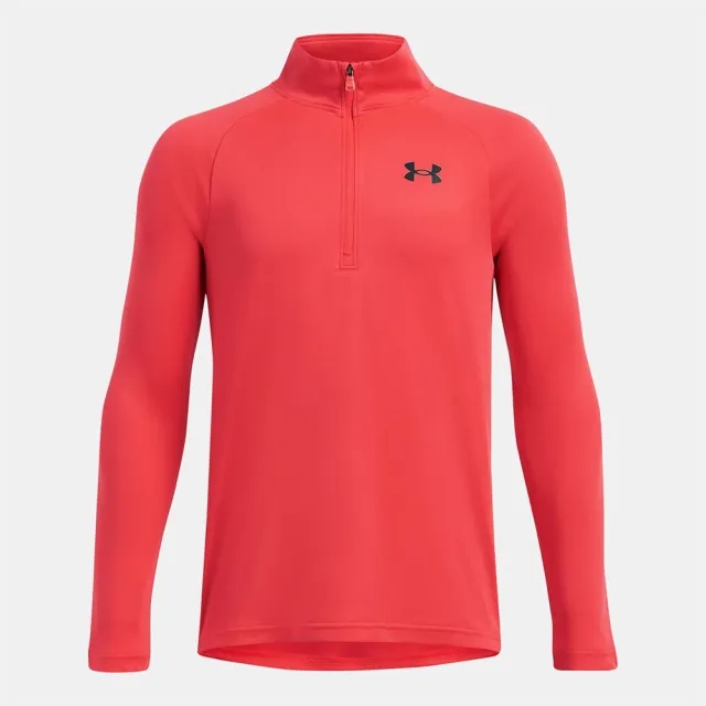 Boys'  Under Armour  Tech™ 2.0 ½ Zip Racer Red / Black YSM (50 - 54 in)