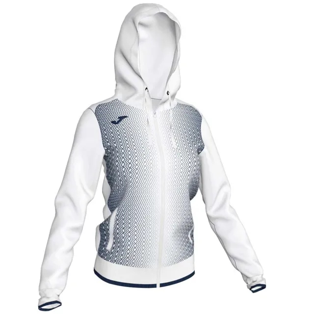Joma Supernova Full Zip Sweatshirt  - White,Blue