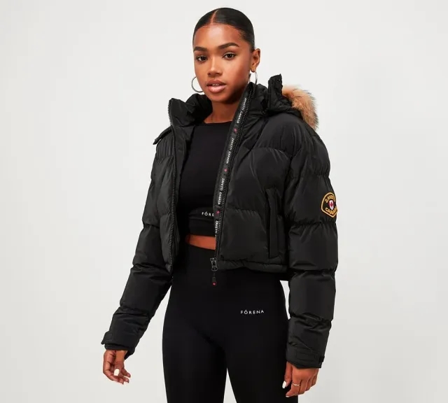 Zavetti Canada Womens Bellucci 2.0 Crop Jacket - Black - Size XS - Black