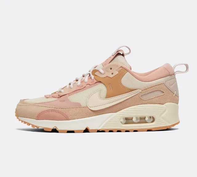 Nike Womens Air Max 90 Futura Trainer - Pink - Size 3 - Pink
