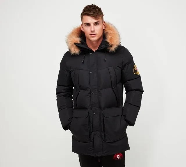Zavetti Canada Thelon Long Puffer Parka Jacket - Black - Size XS - Black