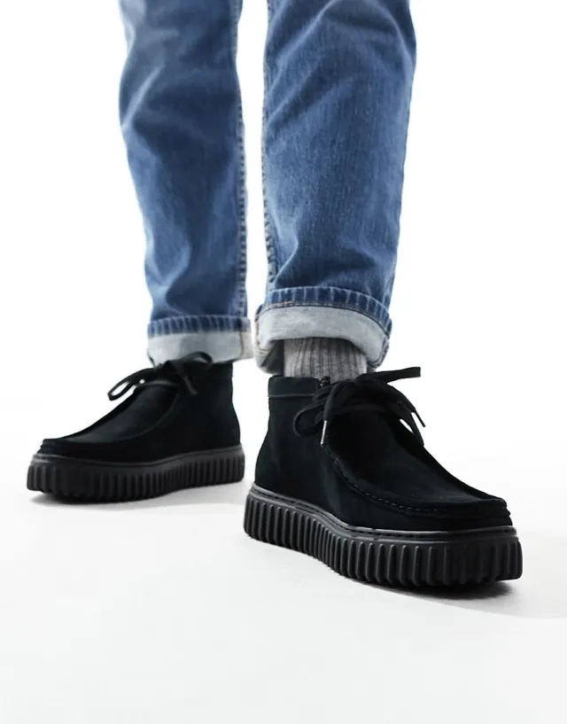 Clarks Torhill Hi Shoe - Black - Size 8 - Black