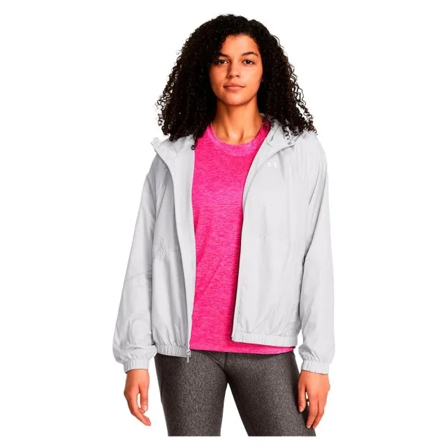Under Armour Womens UA Rival Sport Windbreaker Jacket - Grey - Size XS - Grey