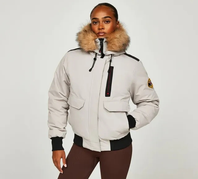 Zavetti Canada Womens Gabellia Jacket - Grey - Size XL - Beige