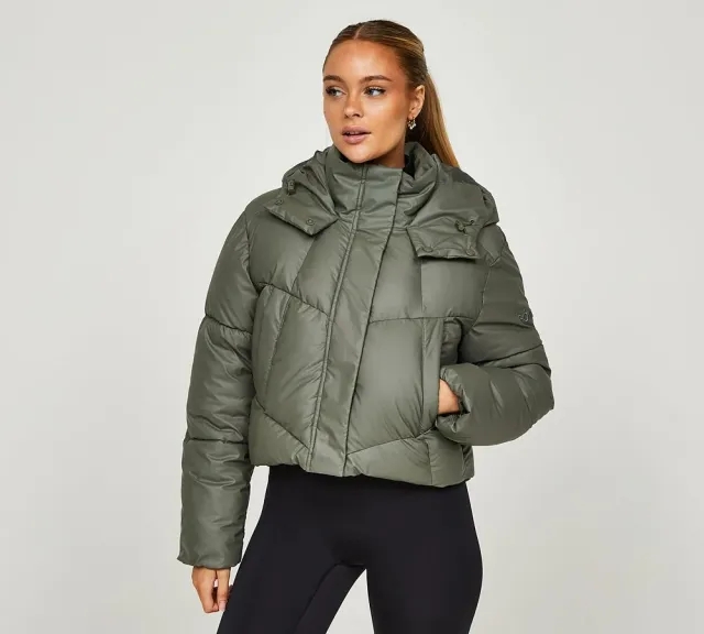 Forena Womens Charlotte Cropped Jacket - Green - Size XL - Green