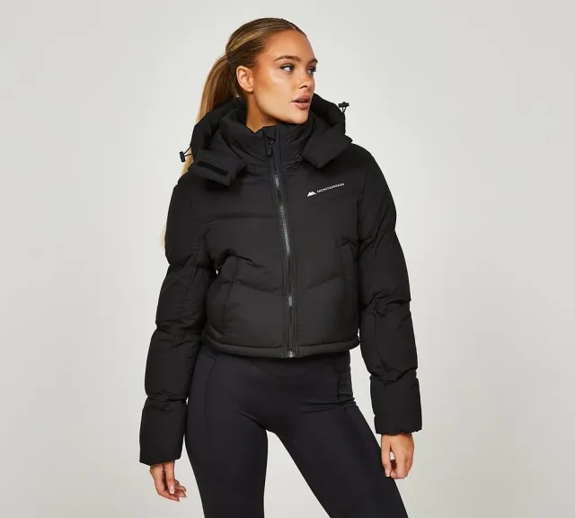 Monterrain Womens Vista Puffer Jacket - Black - Size M - Black