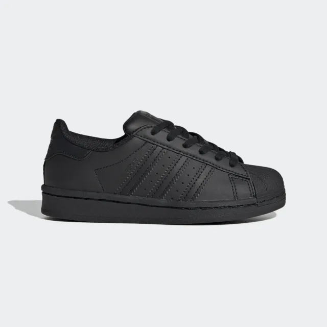 adidas Originals adidas black superstar Junior trainers