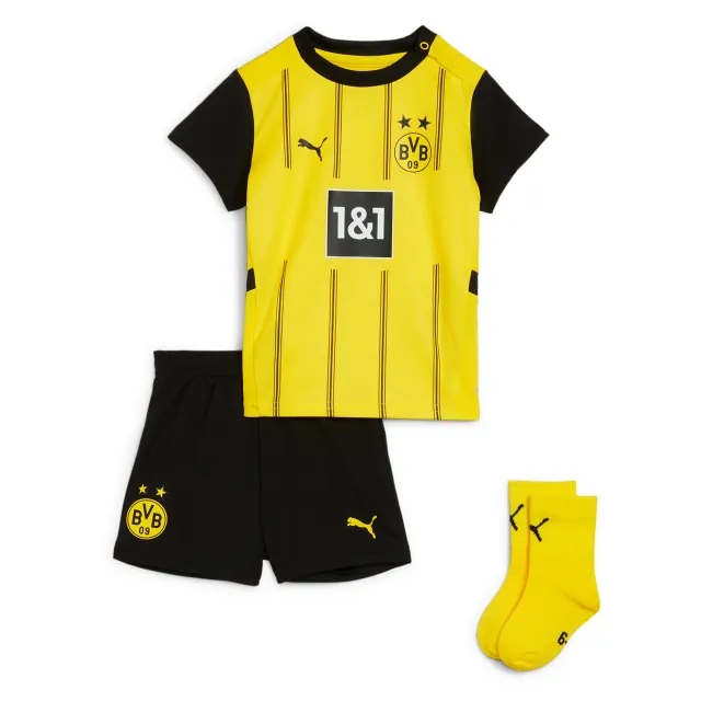 Puma Borussia Dortmund Mens SS Home Mini Kit 2024/25