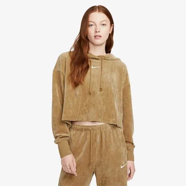 Nike Sportswear Womens Velour Pullover Hoodie