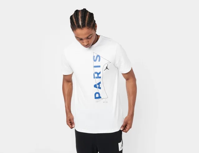 Nike Jordan Nike - PSG Jordan White T-shirt Official 2022 / 23