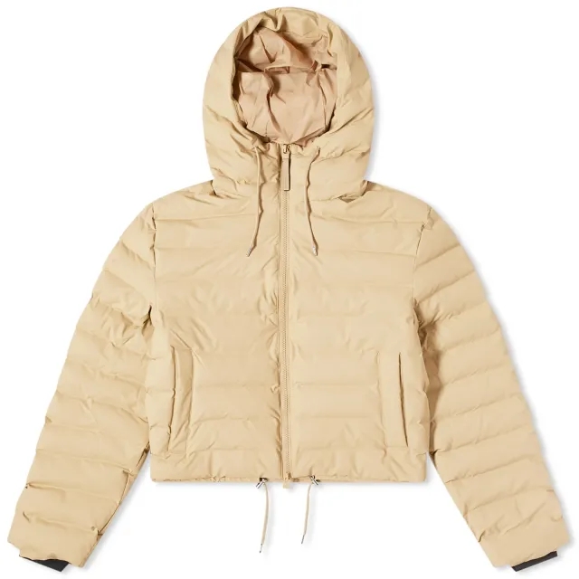 Rains Women's Lohja Short Puffer Jacket Sand