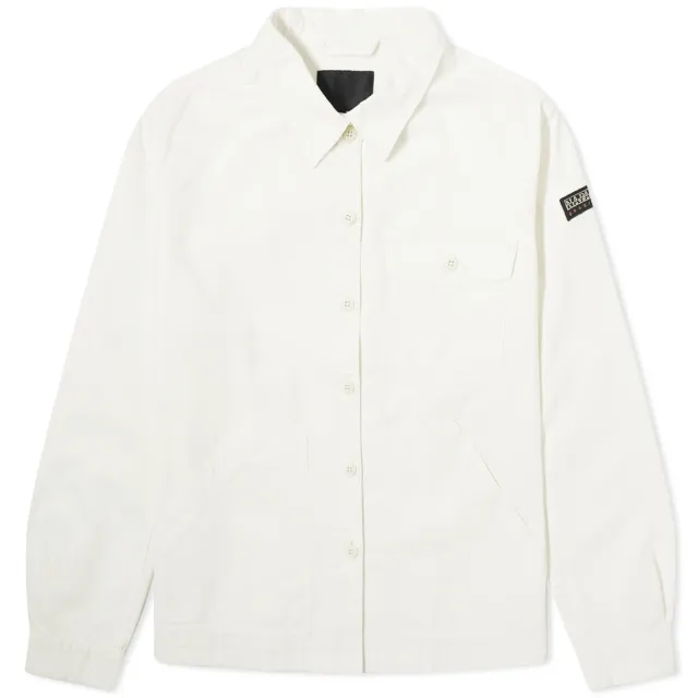 Napapijri Women's Twill Pocket Shirt White Whisper